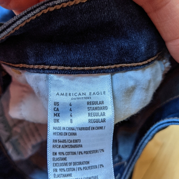 AE distressed Stretch Jeggings size 4 - Picture 4 of 5